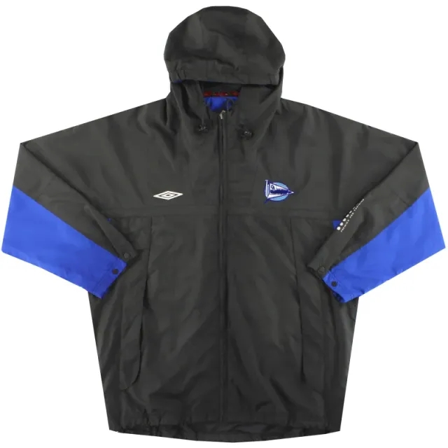 2002-03 Deportivo Alaves Umbro Hooded Track Jacket M - Other Spanish Clubs / Excellent 