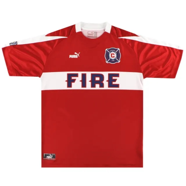 2003-04 Chicago Fire Puma Home Shirt L - USA Soccer Clubs / Excellent 