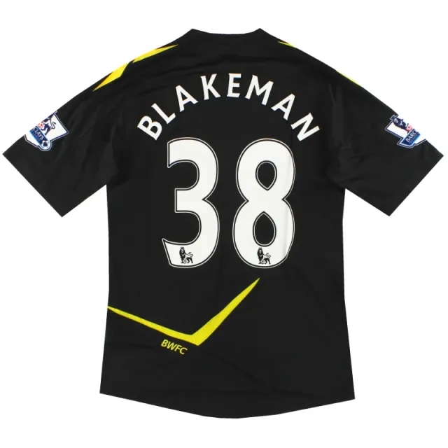 2011-12 Bolton Reebok Player Issue Away Shirt Blakeman #38 *As New* M - Bolton Wanderers / As New 