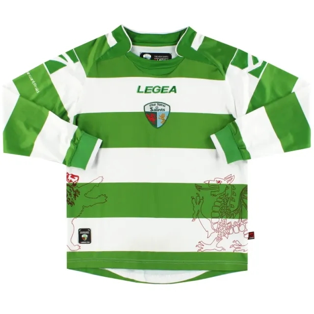 2010-11 The New Saints Legea Home Shirt L/S S - Welsh Clubs / Excellent 