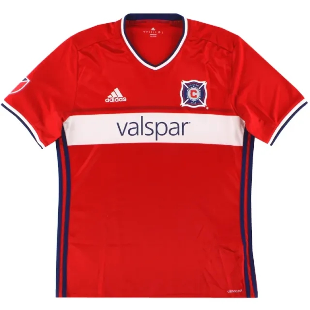 2016-18 Chicago Fire adidas Home Shirt M - USA Soccer Clubs / Excellent 