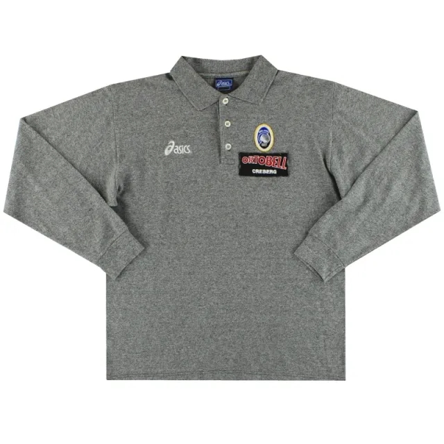 2000-01 Atalanta Asics Polo Shirt L/S L - Other Italian Clubs / Excellent 