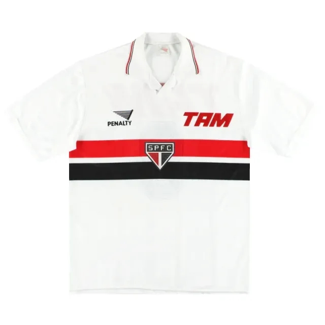 1995 Sao Paulo Penalty Home Shirt #8 XL - Central and South American Clubs / Excellent 