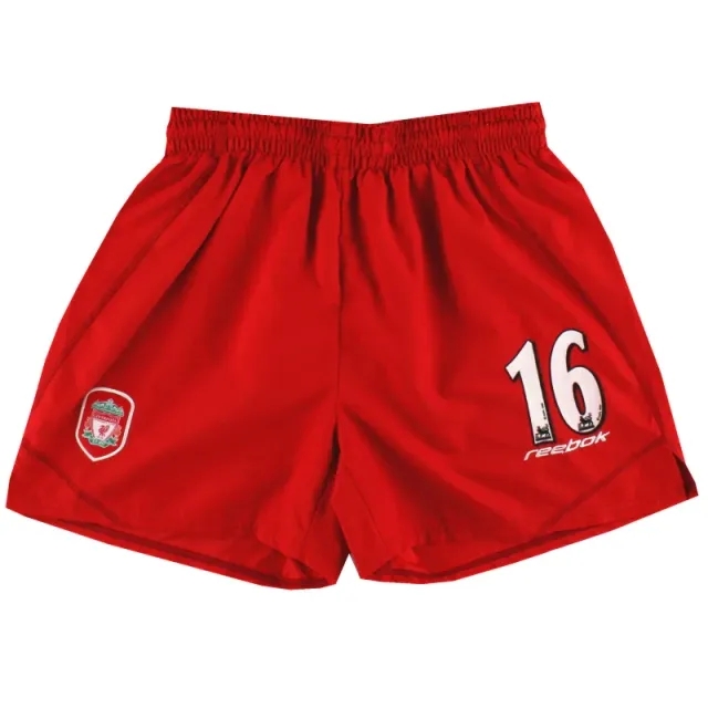 2002-04 Liverpool Reebok Home Shorts #16 S - Liverpool / Excellent 