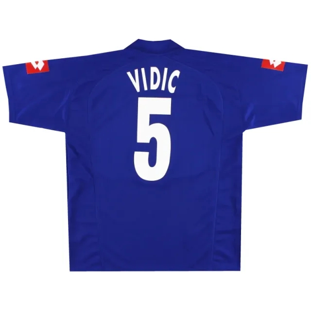 2005-06 Serbia and Montenegro Lotto Home Shirt Vidic #5 XL - Yugoslavia/Serbia / Excellent 