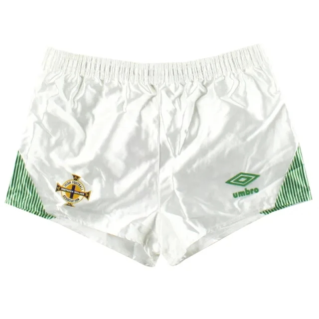 1990-92 Northern Ireland Umbro Home Shorts XS - Northern Ireland / Excellent 