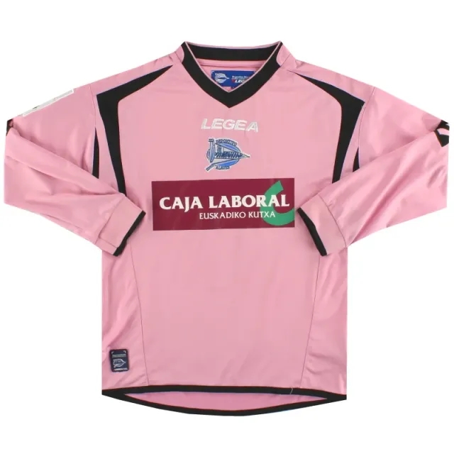 2009-10 Deportivo Alaves Legea Away Shirt #9 L/S Y - Other Spanish Clubs / Very Good 