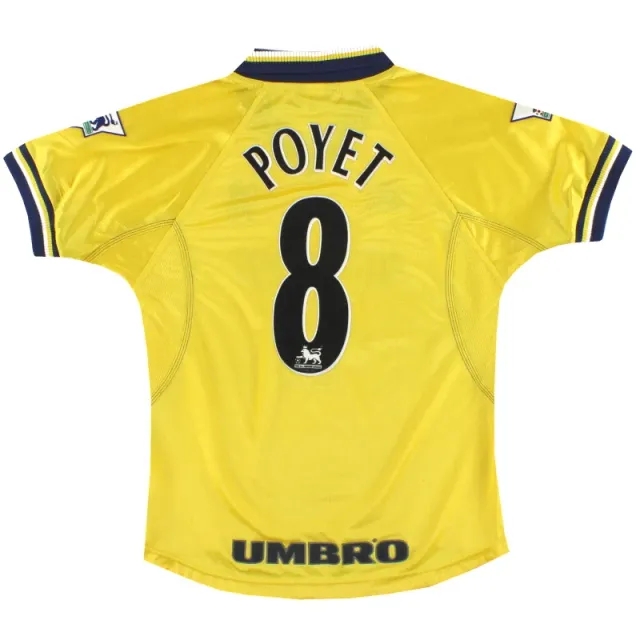 1998-00 Chelsea Umbro Third Shirt Poyet #8 Y - Chelsea / Very good 