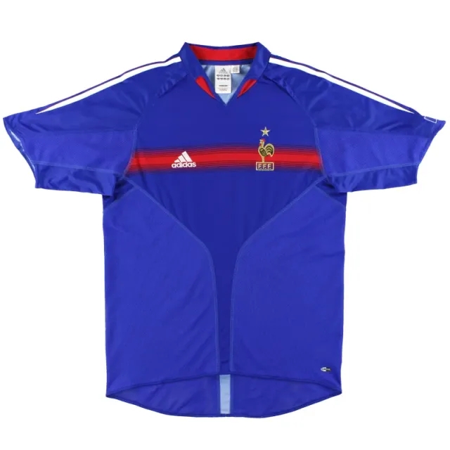 2004-06 France adidas Home Shirt S - France / Excellent 