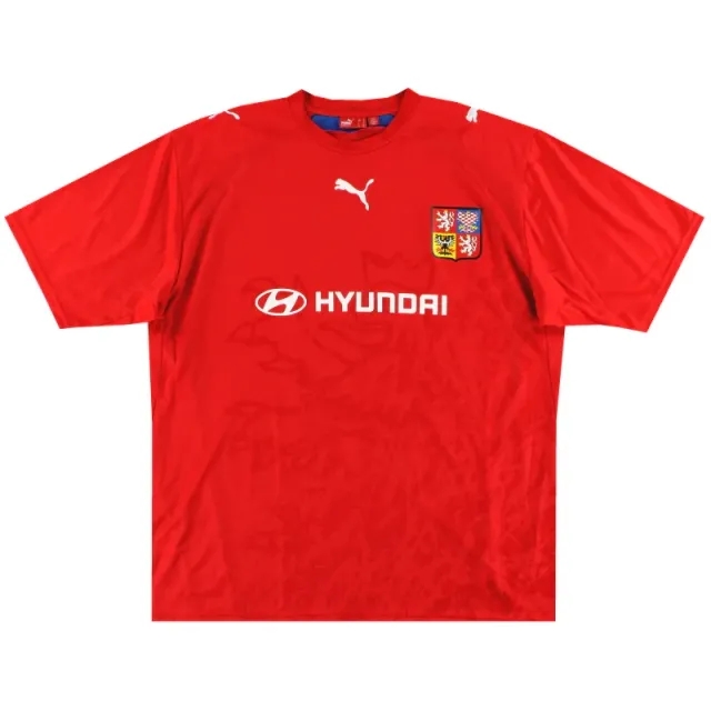 2006-08 Czech Republic Puma Home Shirt *Mint* XL - Czech Republic / Mint 
