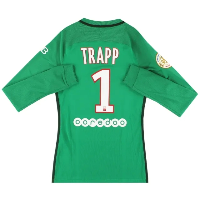 2016-17 Paris Saint-Germain Nike Authentic GK Shirt Trapp #1 *Mint* S - Paris Saint-Germain / Mint 