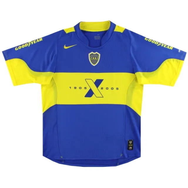 2005 Boca Juniors Nike Centenary Home Shirt *Mint* M - Central and South American Clubs / Mint 