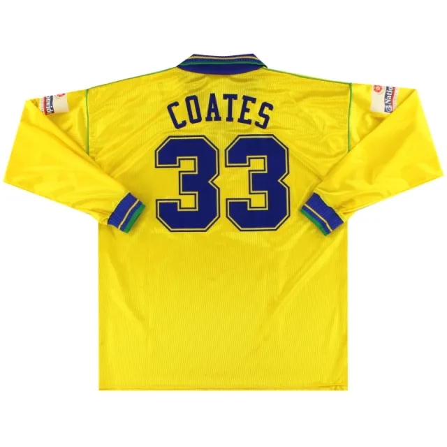 2002-03 Woking Match Issue Away Shirt Coates #33 L/S XL - Other Non League Clubs / Excellent 