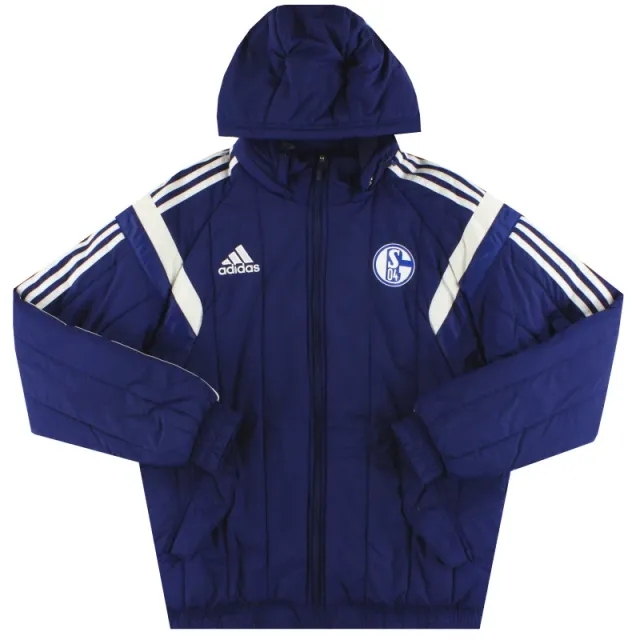 2014-15 Schalke adidas Padded Jacket S - Schalke / Excellent 
