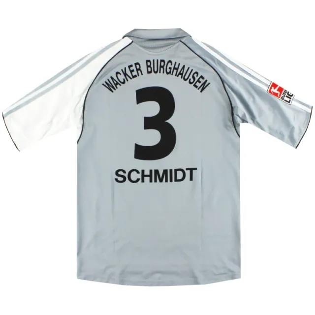 2005-06 Wacker Burghausen adidas Home Shirt Schmidt #3 S - Other German Clubs / Excellent 
