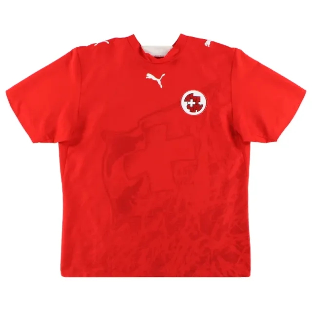 2006-08 Switzerland Puma Home Shirt S - Switzerland / Excellent 