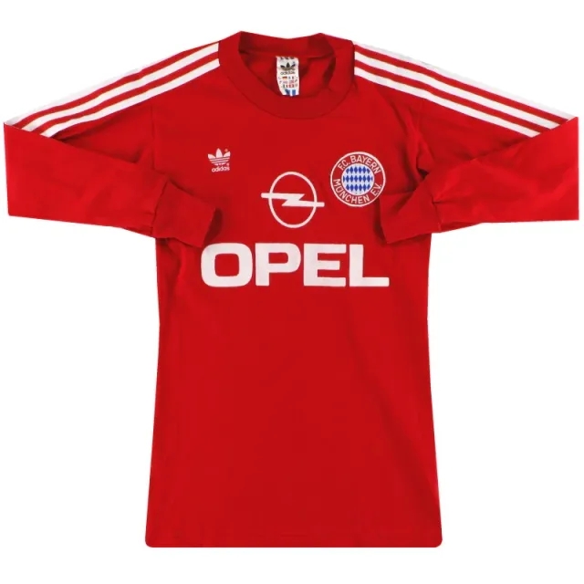 1989-91 Bayern Munich adidas Home Shirt L/S S - Bayern Munich / Excellent 