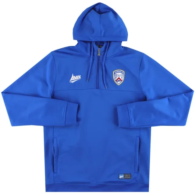 2019-20 Coleraine Avec 1/4 Zip Hoodie M - Irish Clubs / Excellent 