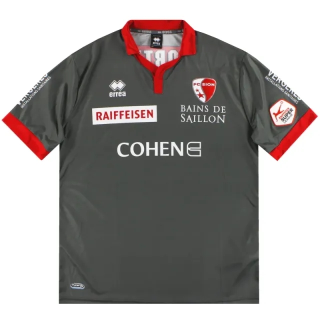 2015-16 FC Sion Errea Third Shirt XL - Other European Clubs / Excellent 