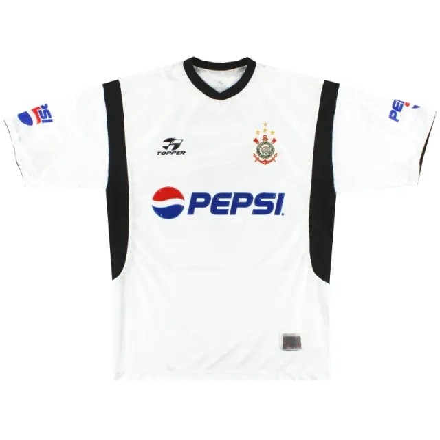 2002 Corinthians Home Shirt #7 L - Central and South American Clubs / Very good 