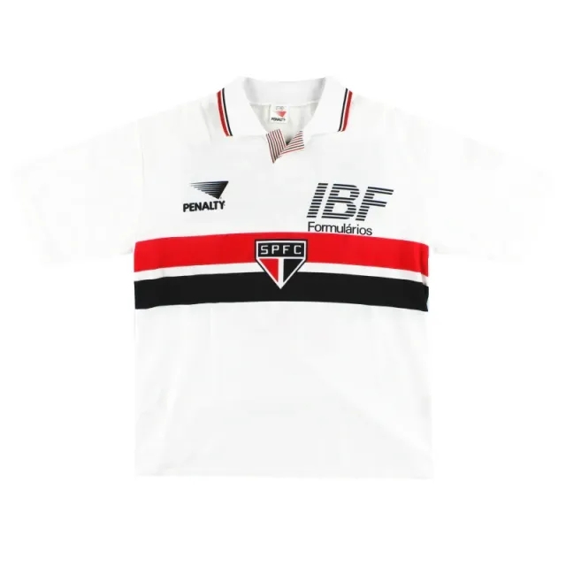 1992 Sao Paulo Home Shirt #10 L - Central and South American Clubs / Excellent 