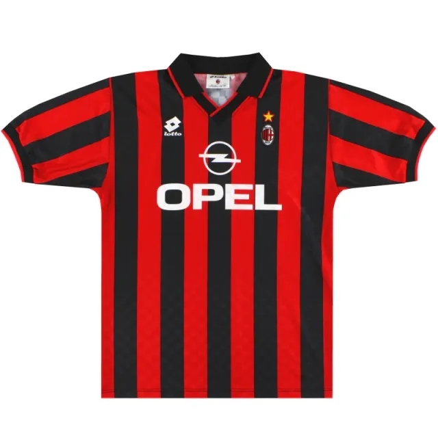1994-95 AC Milan Lotto Player Issue Home Shirt L - AC Milan / Excellent 