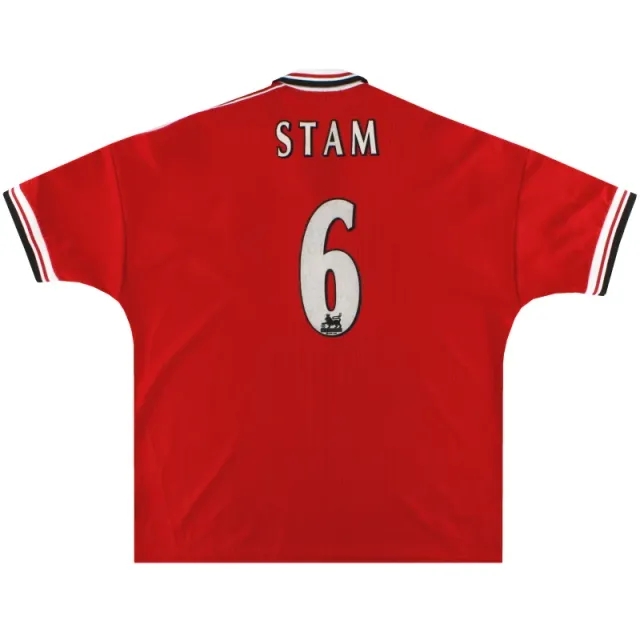 1998-00 Manchester United Umbro Home Shirt Stam #6 XXL - Manchester United / Excellent 