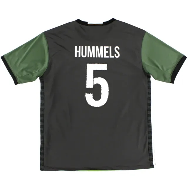 2015-16 Germany adidas Away Shirt Hummels #5 *Mint* M - Germany / Mint 