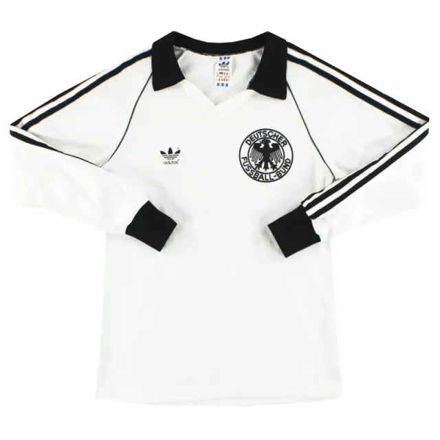 1980-82 West Germany adidas Home Shirt L/S *Mint* S - Germany / Mint 