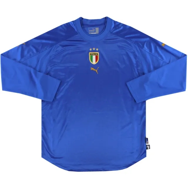 2004-06 Italy Puma Home Shirt L/S M - Italy / Excellent 