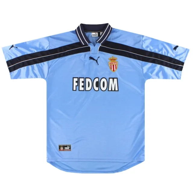 2001-02 Monaco Puma Third Shirt *Mint* L - Monaco / Mint 