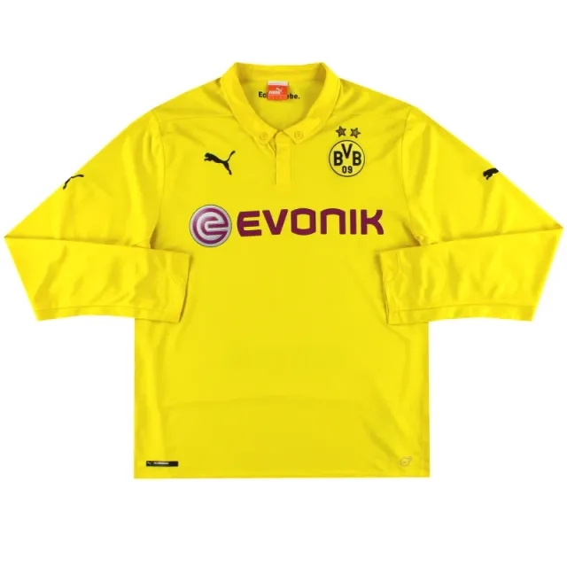 2014-15 Dortmund Puma Champions League Shirt L/S *As New* L - Dortmund / As New 