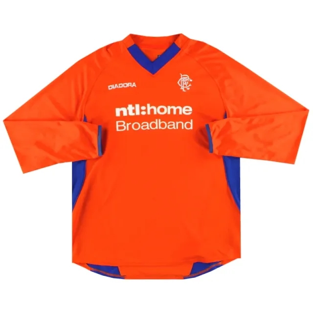 2002-03 Rangers Diadora Away Shirt L/S XL - Rangers / Excellent 