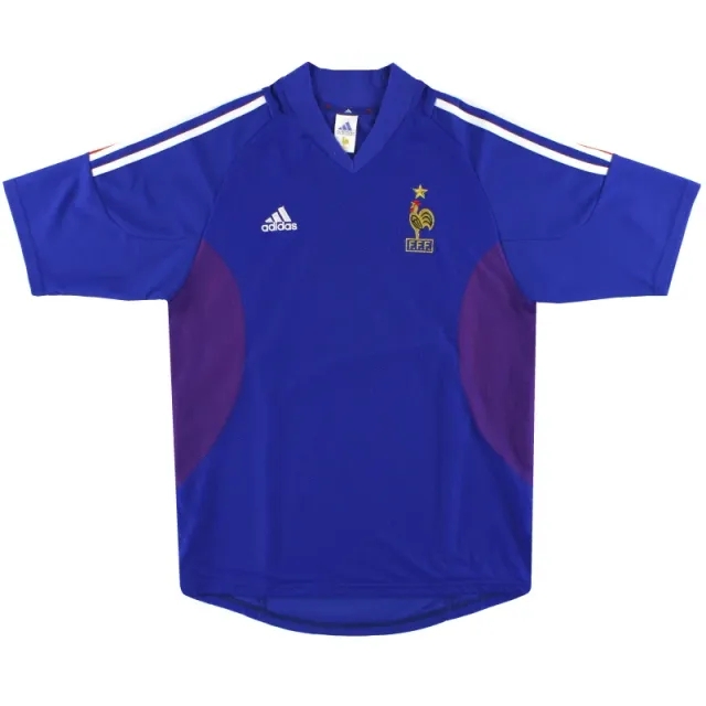 2002-04 France adidas Home Shirt L - France / Excellent 