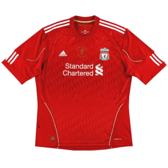 2010-12 Liverpool adidas 'Carling Cup Final' Home Shirt XXL - Liverpool / Good 