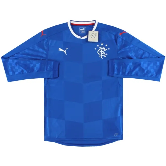 2016-18 Rangers Puma Home Shirt L/S *w/tags* L - Rangers / w/tags 