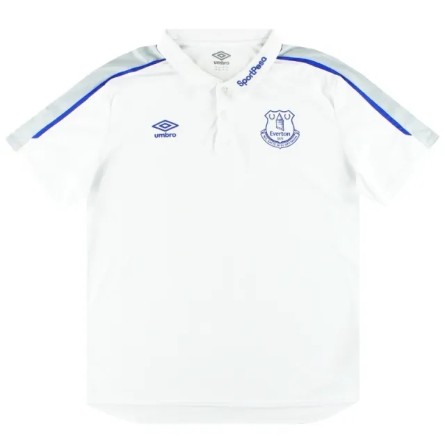 2017-18 Everton Umbro Polo Shirt XXL - Everton / Excellent 