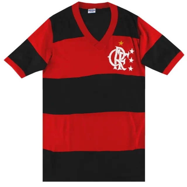 1980-83 Flamengo Home Shirt L - Central and South American Clubs / Excellent 
