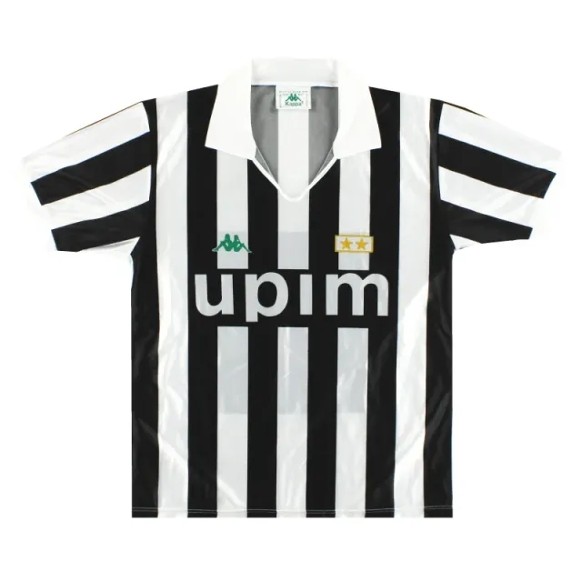 1991-92 Juventus Kappa Home Shirt *Mint* M - Juventus / Mint 