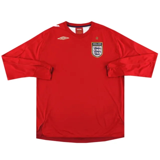 2006-08 England Umbro Away Shirt L/S XXXL - England / Excellent 