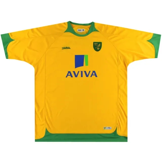 2008-10 Norwich City Xara Home Shirt XXXL - Norwich City / Excellent 