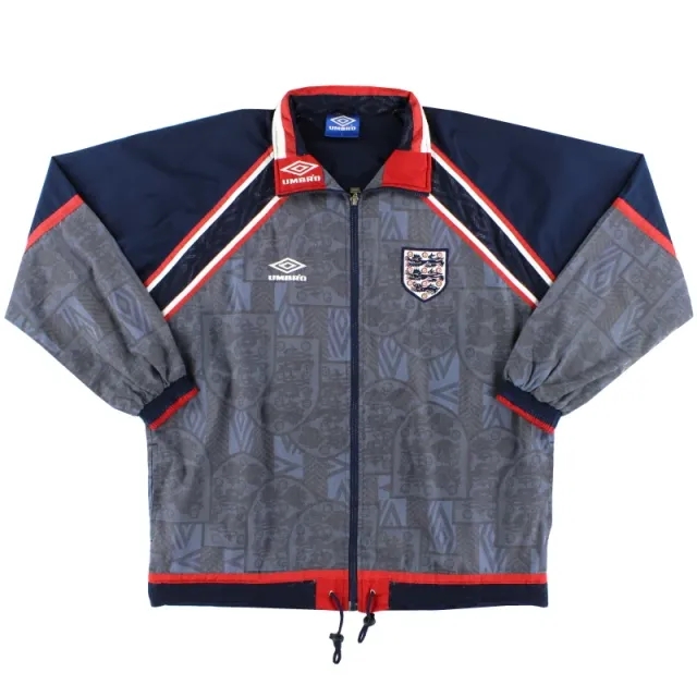 1993-95 England Umbro Track Jacket XL - England / Excellent 