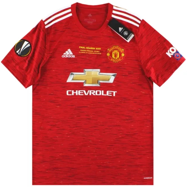 2020-21 Manchester United adidas 'Final Gdansk' Home Shirt *w/tags* L - Manchester United / w/tags 
