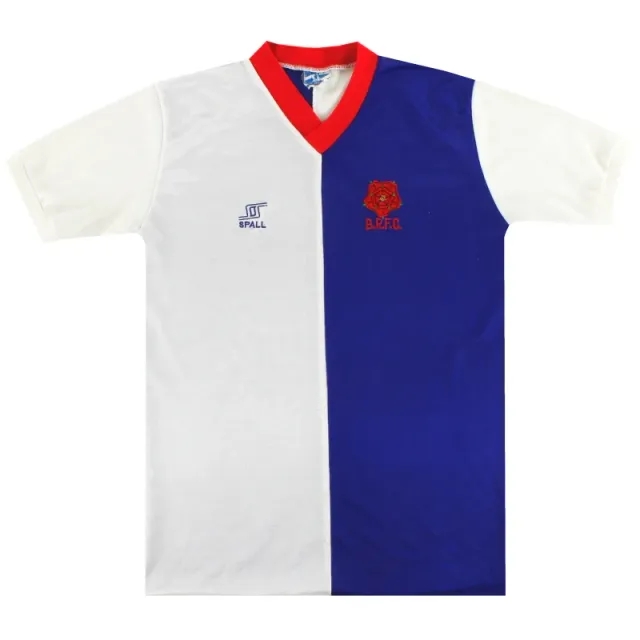1981-94 Blackburn Spall Home Shirt L - Blackburn Rovers / Excellent 