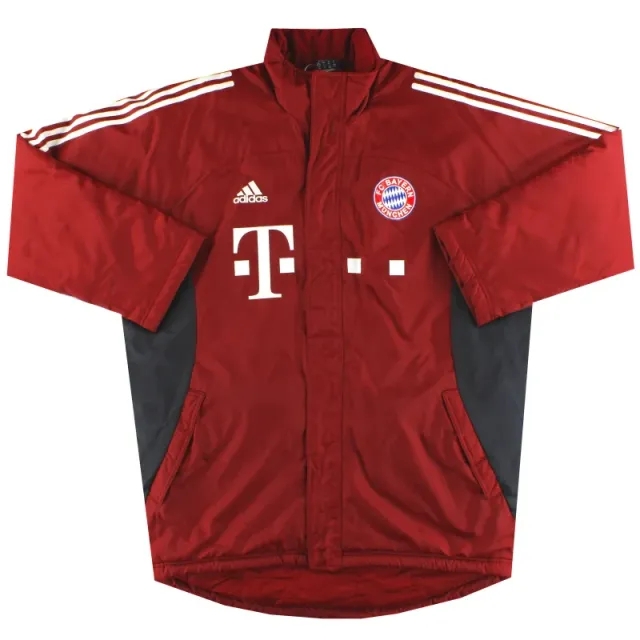2002-03 Bayern Munich adidas Padded Bench Coat L/XL - Bayern Munich / Excellent / Large