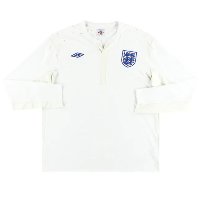 2010-12 England Umbro Home Shirt L/S M - England / Excellent 