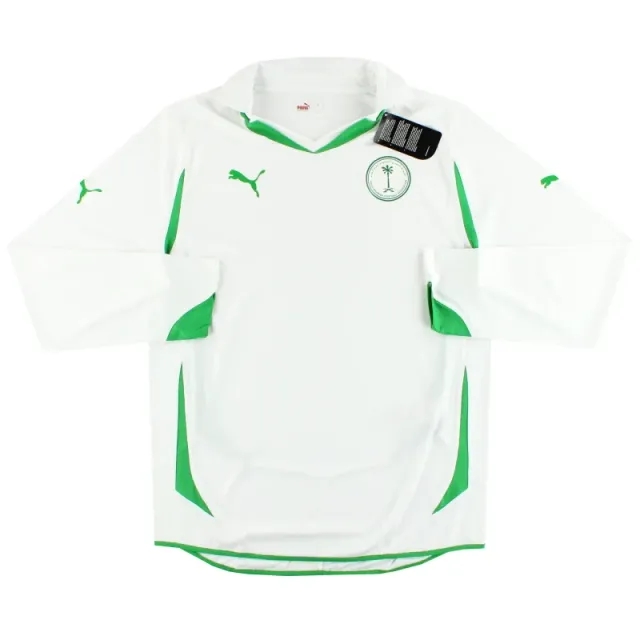 2010-11 Saudi Arabia Puma Player Issue Home Shirt L/S *w/tags* M - Asian / w/tags 