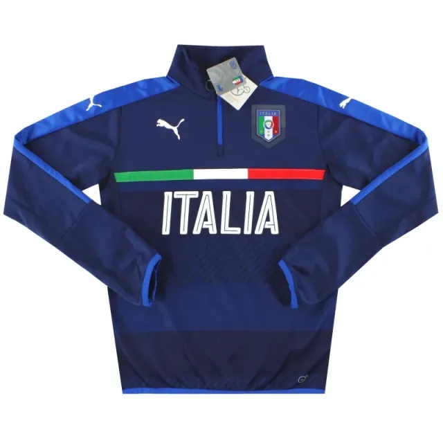 2016-17 Italy Puma 1/4 Zip Training Top *BNIB* XS - Italy / BNIB 