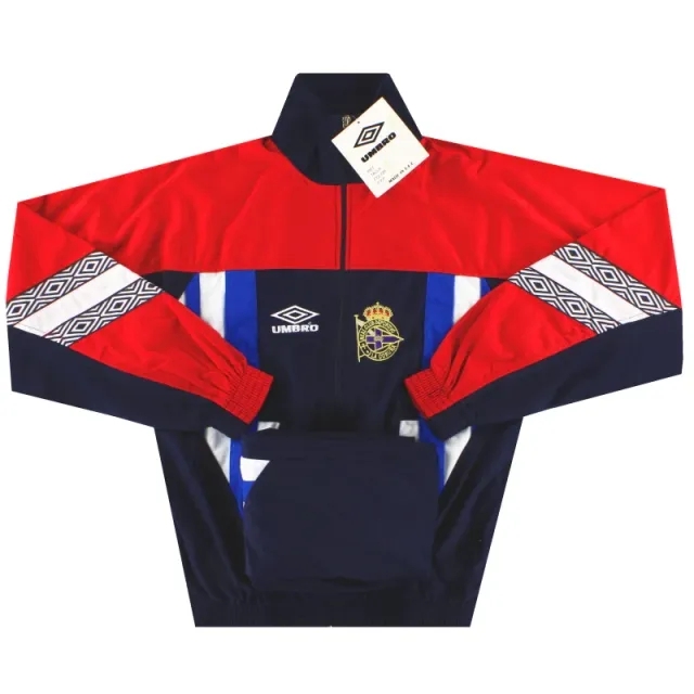1995-96 Deportivo Umbro Tracksuit *w/tags* S - Deportivo La Coruna / w/tags 