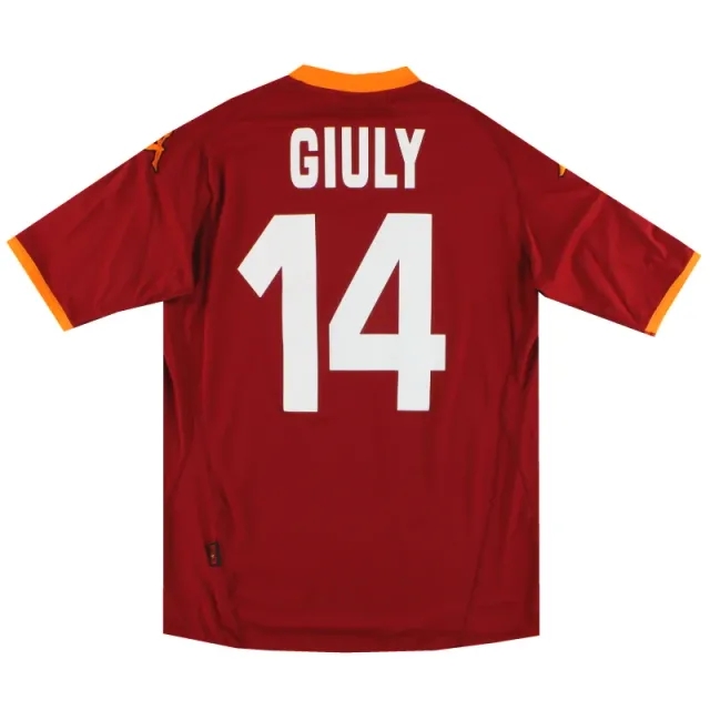2007-08 Roma Kappa Home Shirt Giuly #14 *As New* XL - Roma / As New 